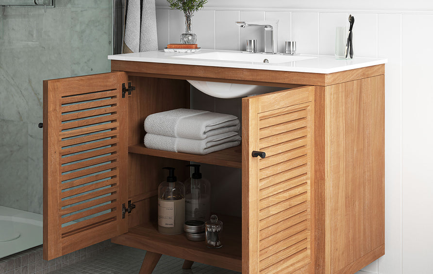 Veranda 36" Bathroom Vanity in Natural White