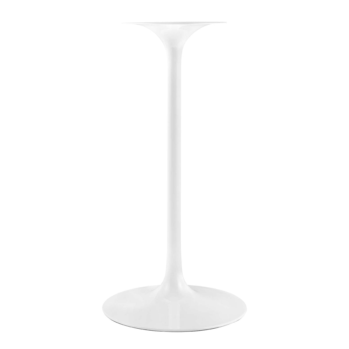 Lumen 28" Round Wood Bar Table in White Cherry Walnut