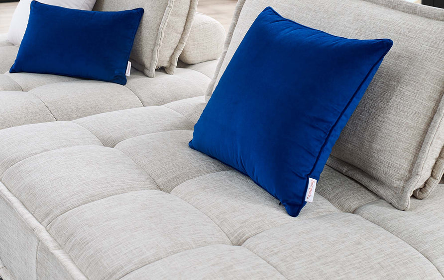 Parlor 2-Piece Tufted Fabric Fabric Loveseat in Beige