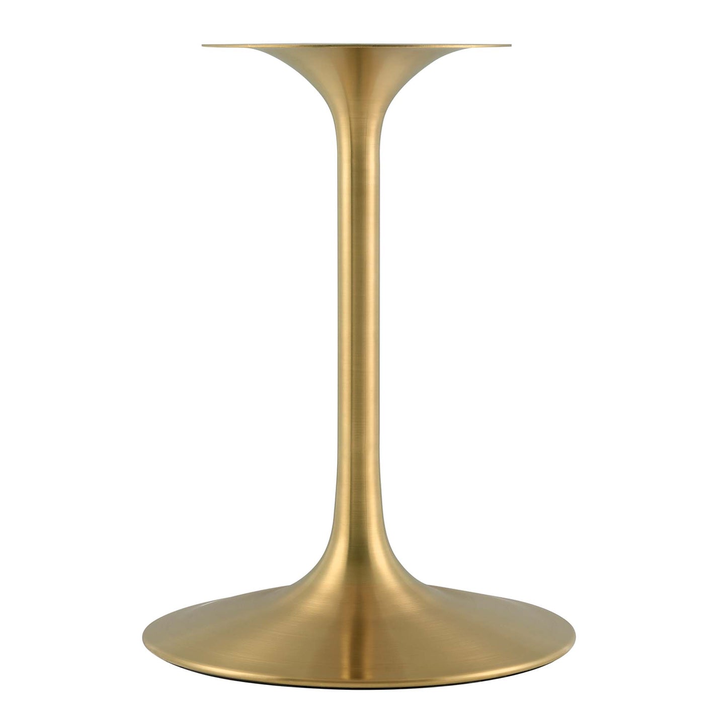 Lumen 28" Round Faux Marble Dining Table in Gold Black