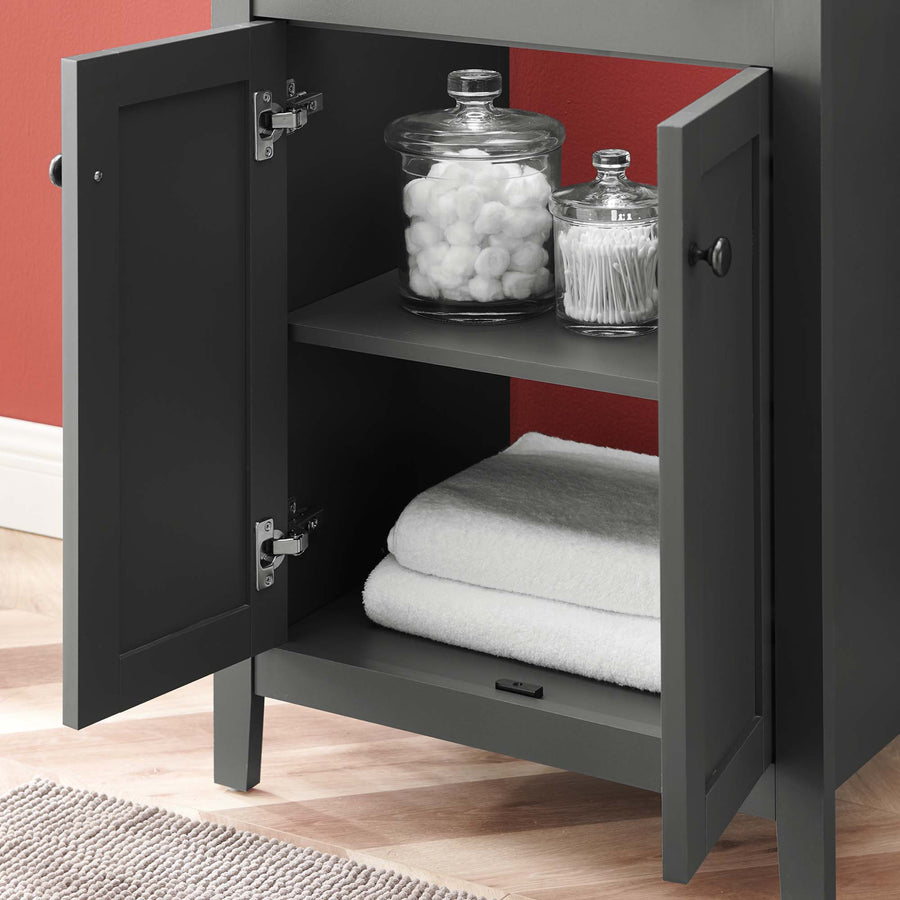 Copal 24" Bathroom Vanity in Gray Black