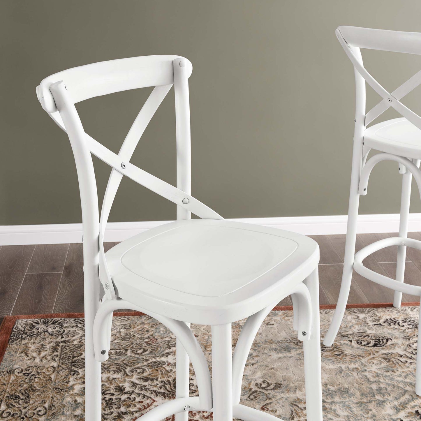 Juniper Bar Stool in White