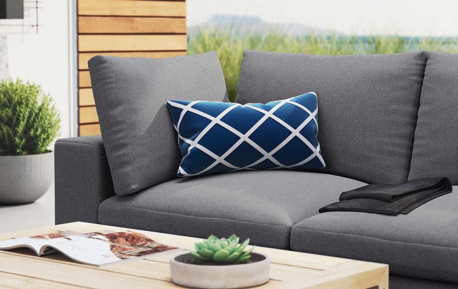 Linden Sunbrella® Outdoor Patio Loveseat in Gray