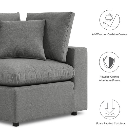 Commix 5-Piece Outdoor Patio Sectional Sofa by Furniture For America