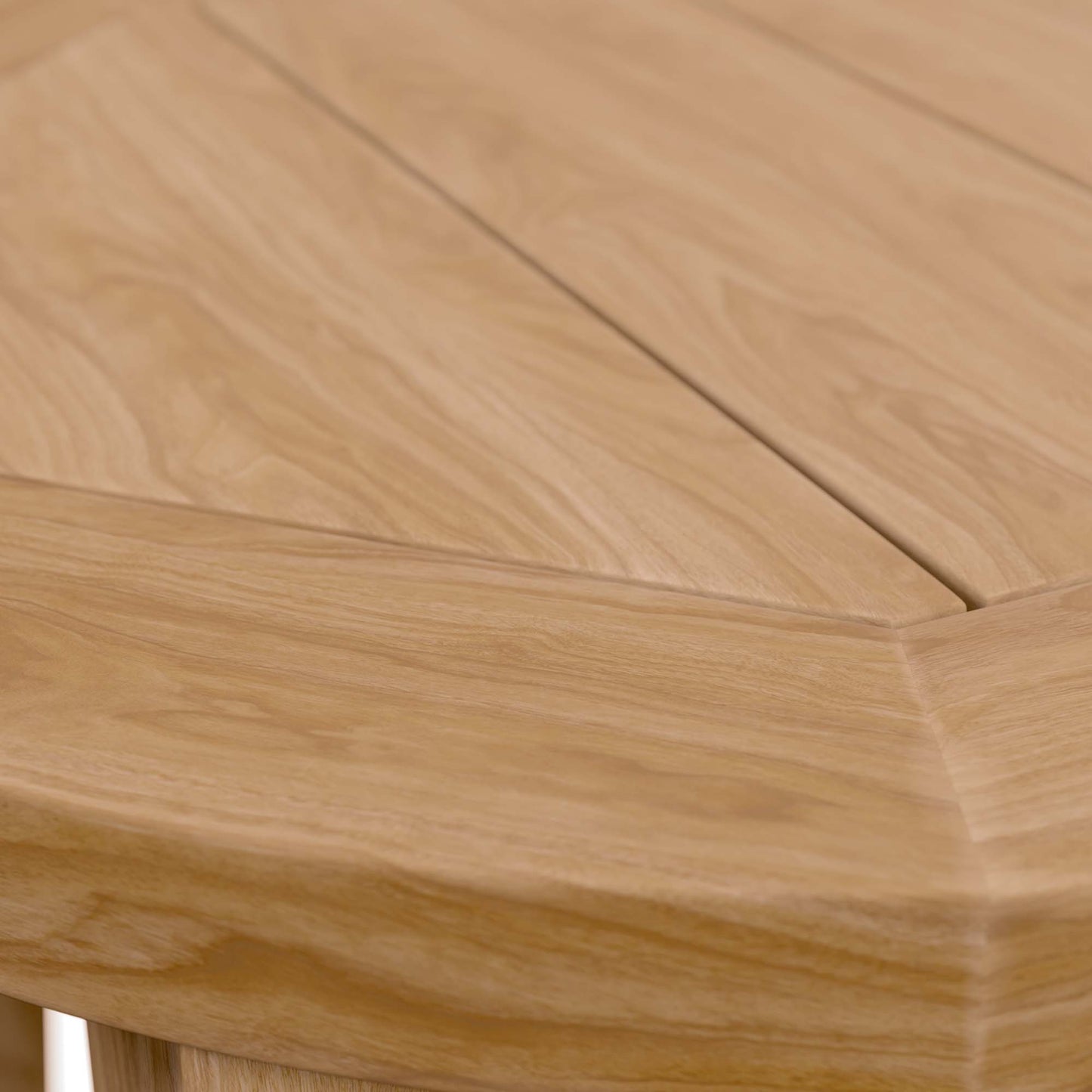 Blake Teak Wood Outdoor Patio Side Table in Natural