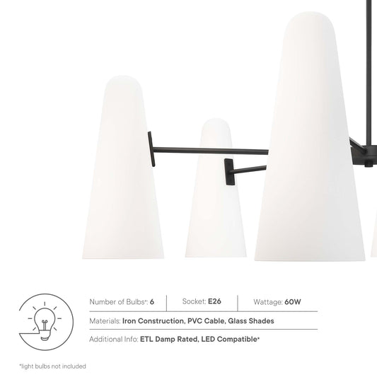 Beacon 6-Light Chandelier by Furniture for America