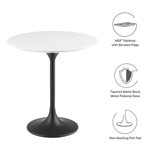 Lippa 20" Round Wood Side Table by Furniture For America
