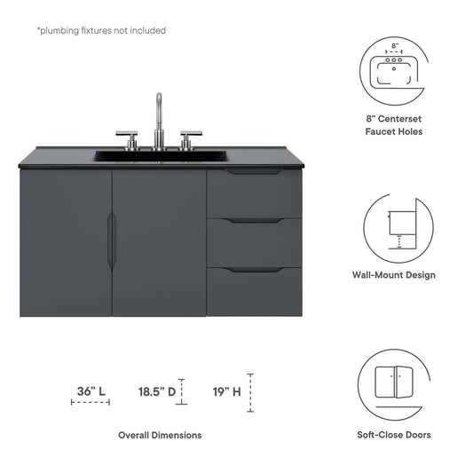 Vitality 36" Bathroom Vanity by Furniture For America