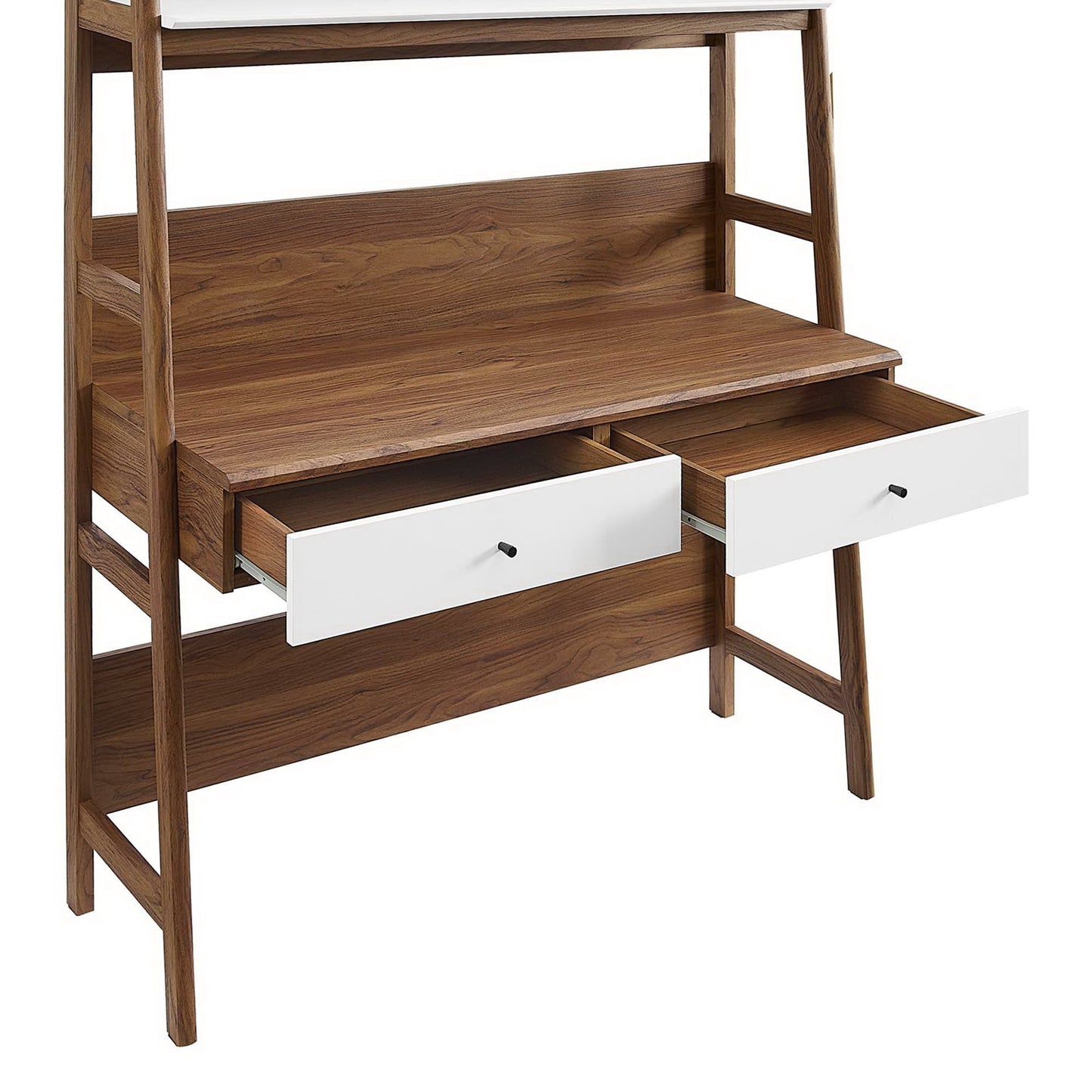 Finch Office Desk in Walnut White