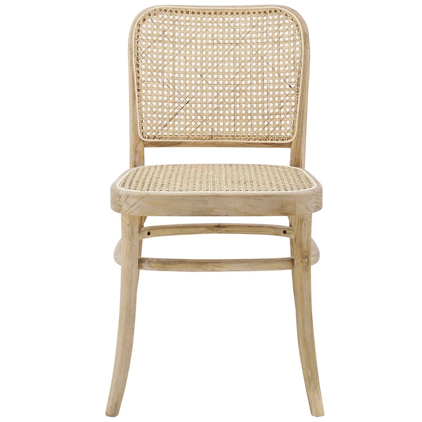 Malvasia Wood Dining Side Chair Set of 2 in Gray