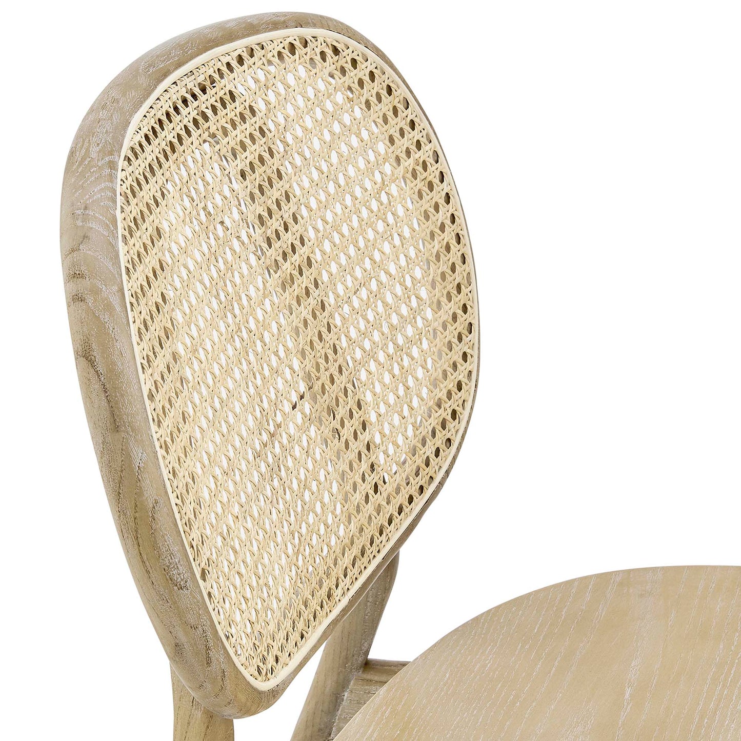 Ivor Wood Dining Side Chair Set of 2 in Gray