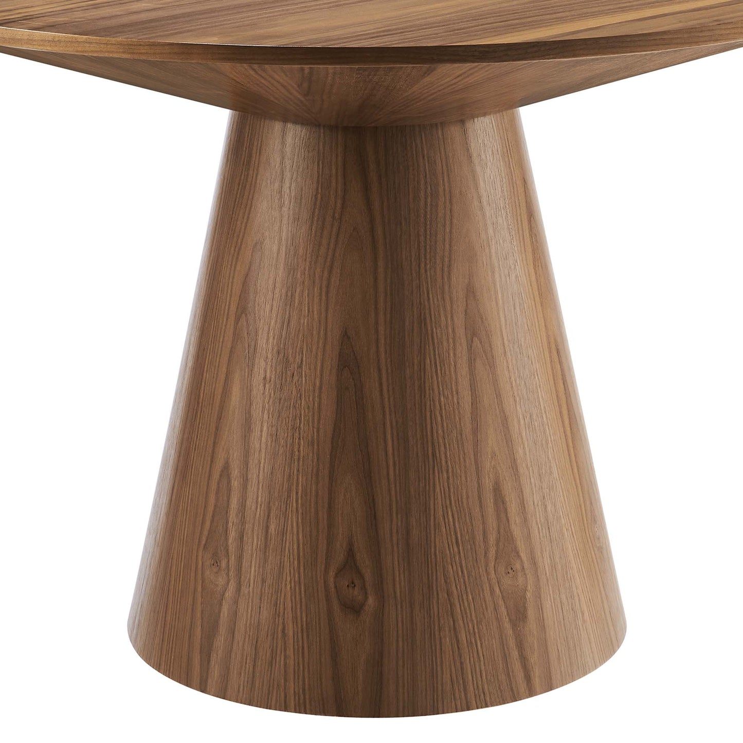Barrel 47" Round Dining Table in Walnut