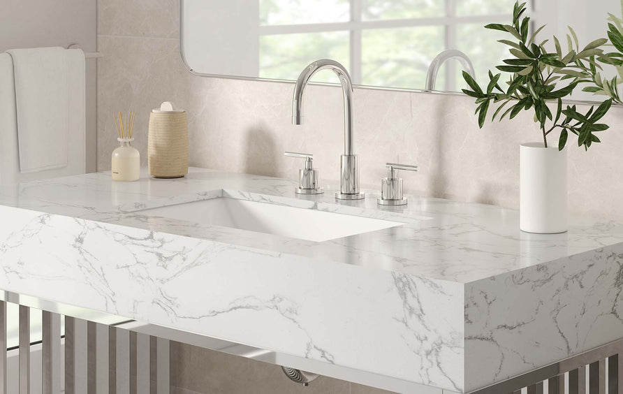 Fenn 48" Bathroom Vanity in White Silver