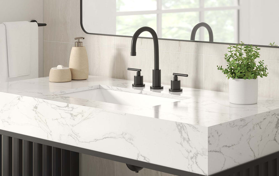 Fenn 48" Bathroom Vanity in White Black