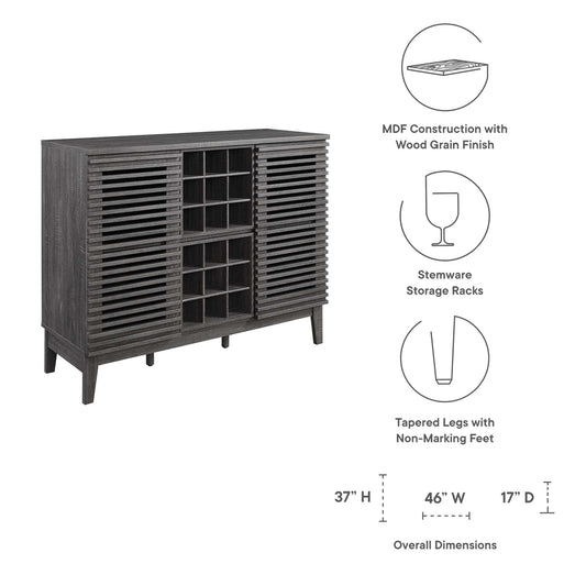 Render Bar Cabinet by Furniture For America