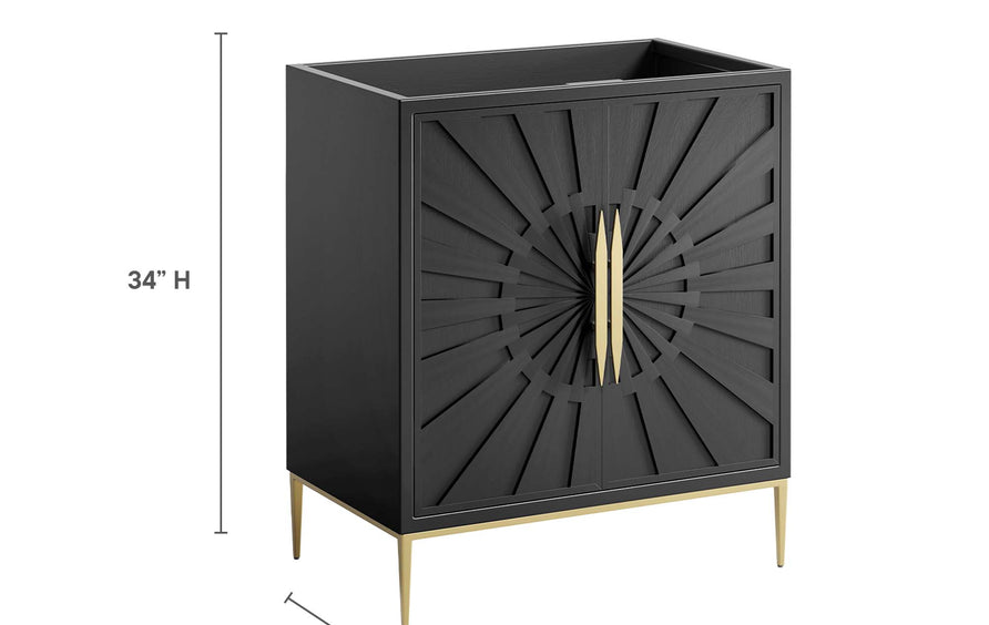 Briar 30" Bathroom Vanity Cabinet in Black