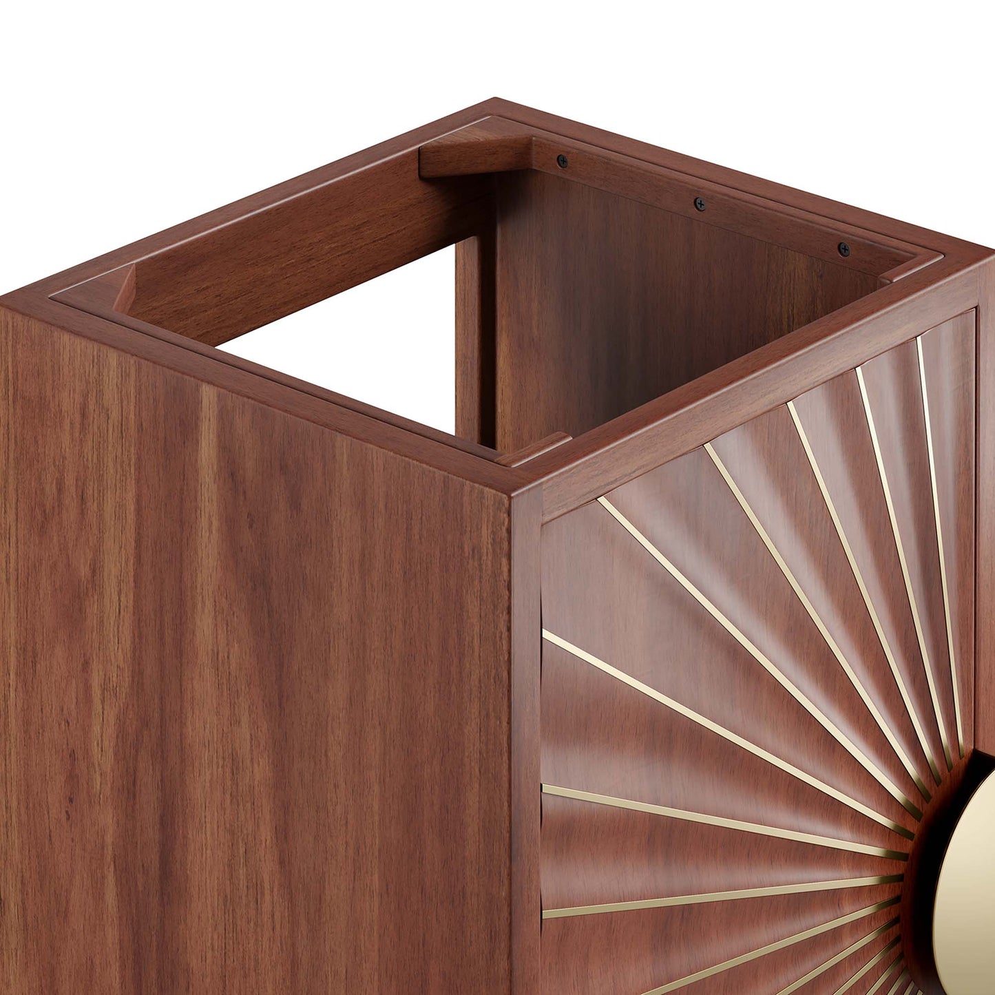 Ridge 18" Bathroom Vanity Cabinet in Walnut