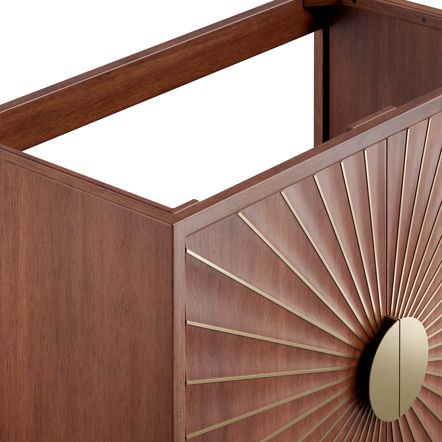 Ridge 36" Bathroom Vanity Cabinet in Walnut