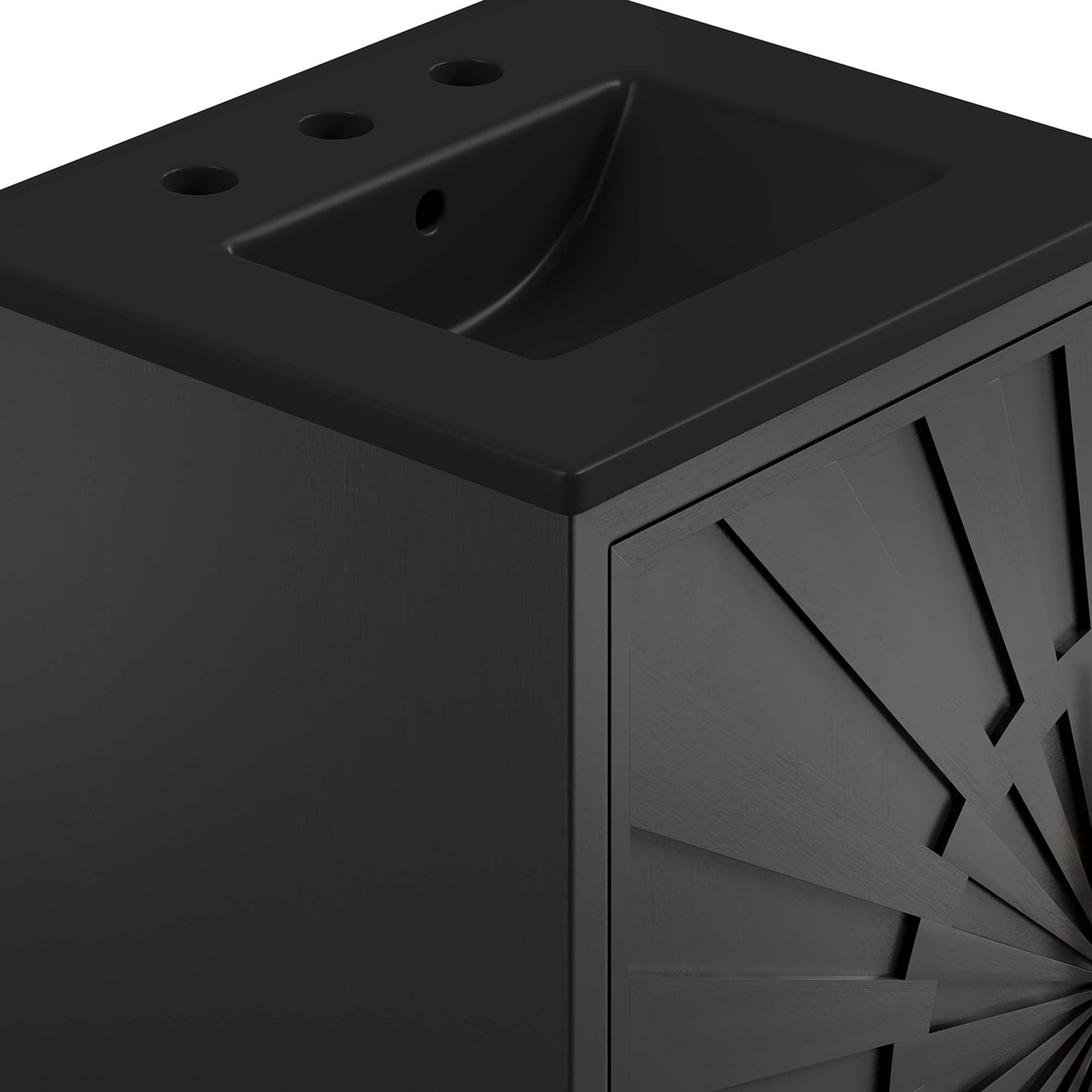 Briar 18" Bathroom Vanity in Black Black