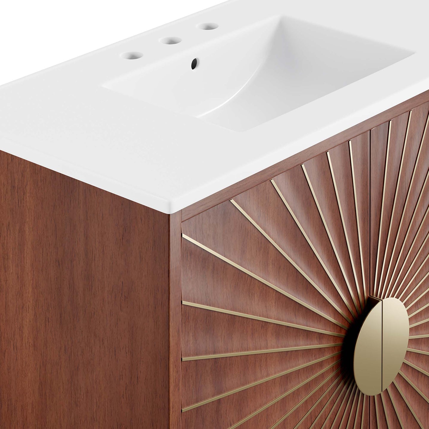 Ridge 36" Bathroom Vanity in White Walnut