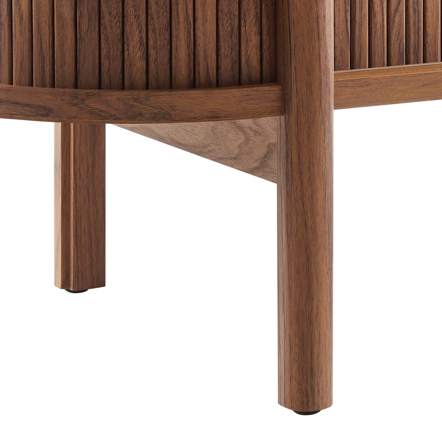 Marlon 71" Curved TV Stand in Walnut