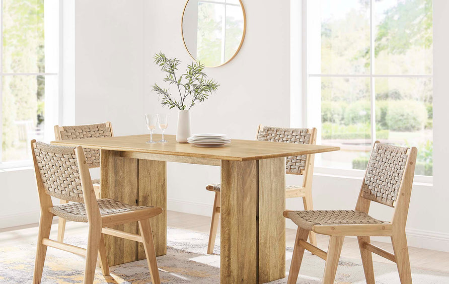 Ember 60" Wood Dining Table in Oak