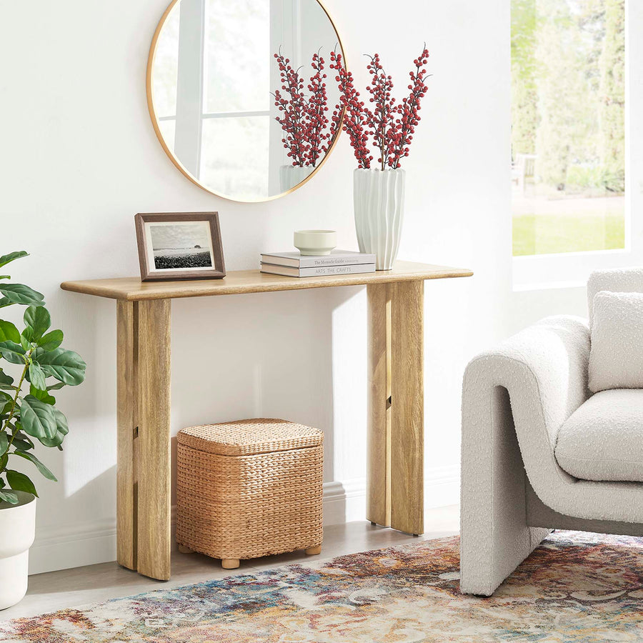 Ember Wood Console Table in Oak