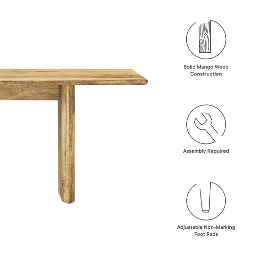 Amistad 72" Wood Bench by Furniture For America