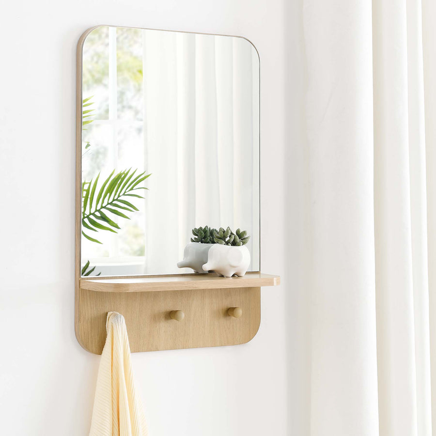 Pals Mirror in Oak