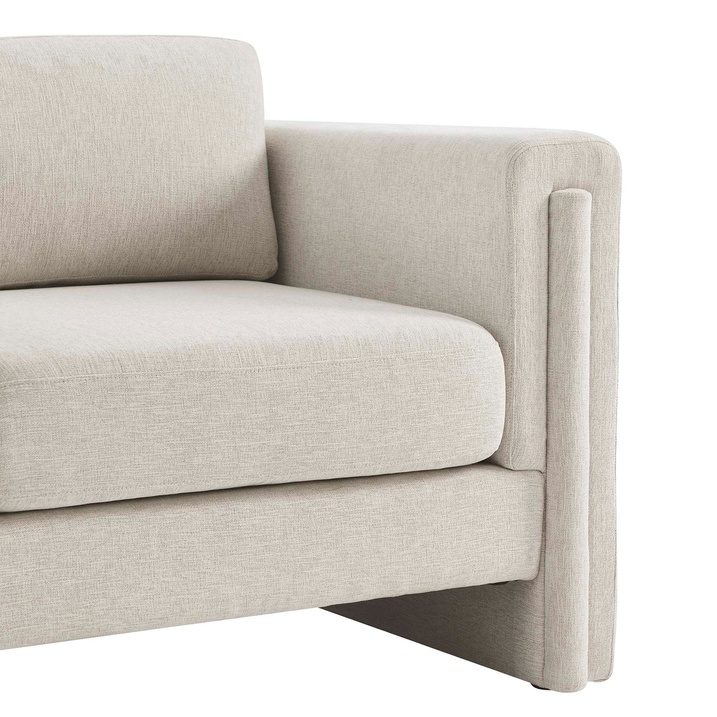 Hjo Fabric Armchair in Ivory