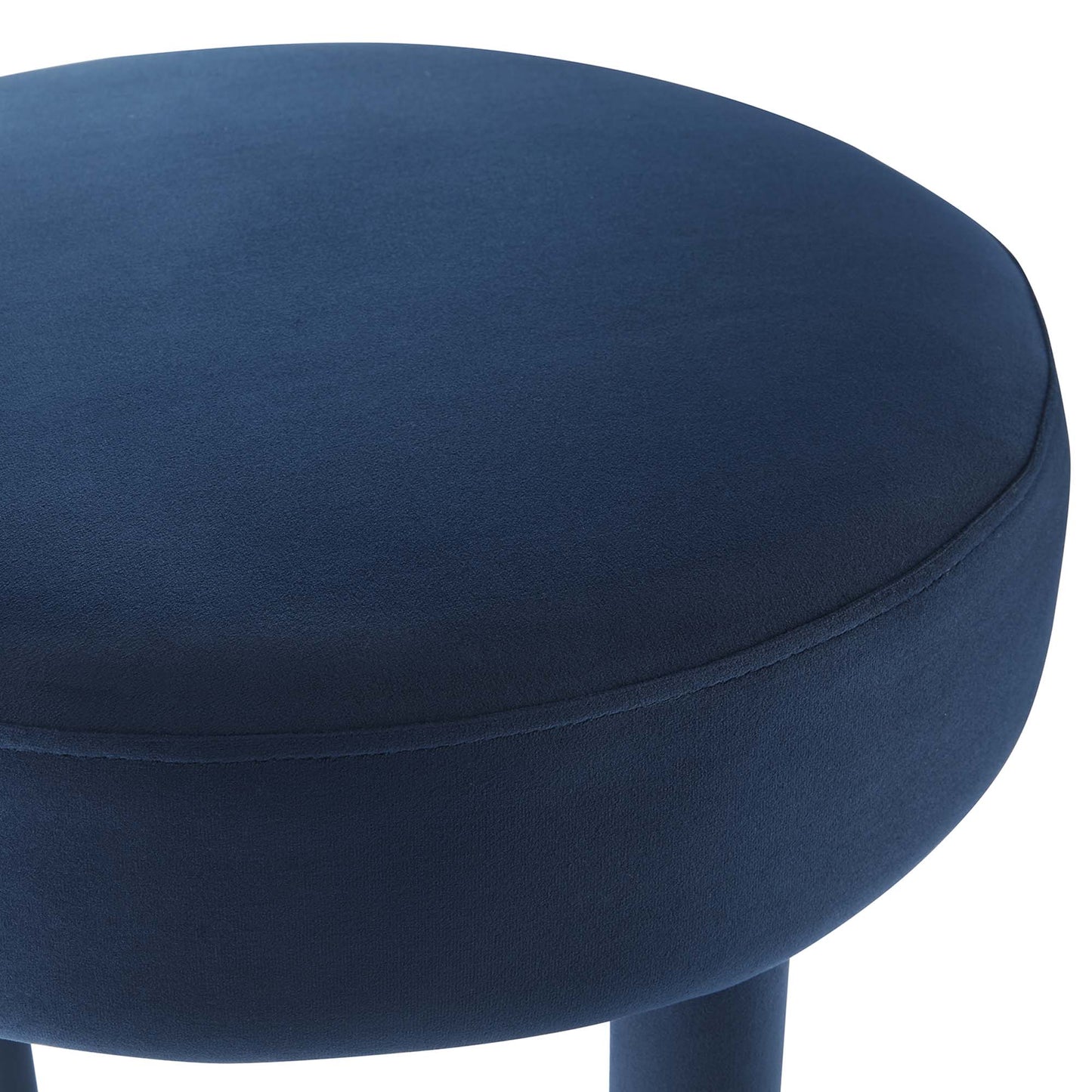 Halcyon Performance Velvet Bar Stool in Midnight Blue Gold