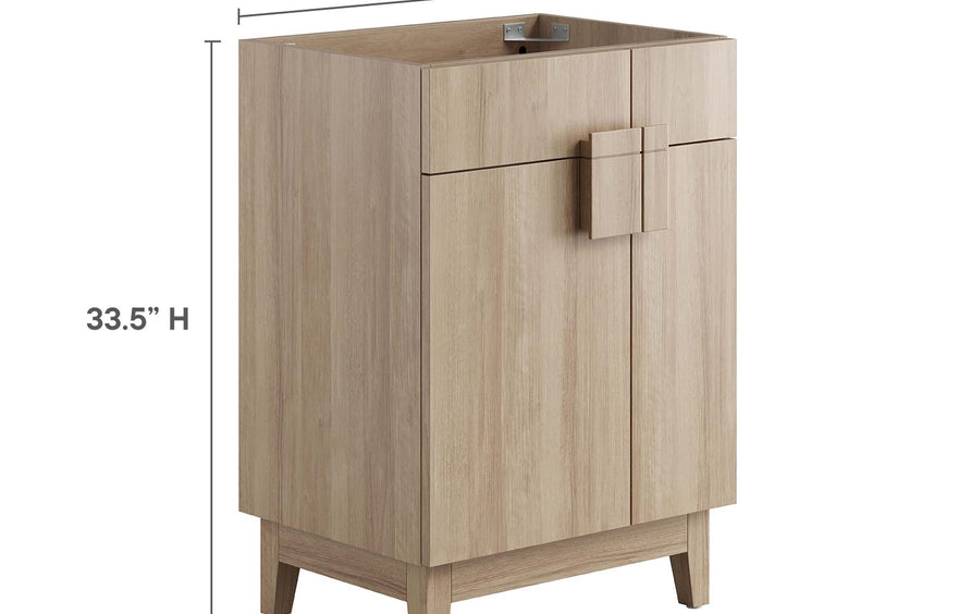 Summit 24" Bathroom Vanity Cabinet (Sink Basin Not Included) in Oak