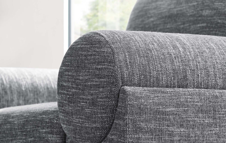 Seamus Upholstered Fabric Armchair in Gray