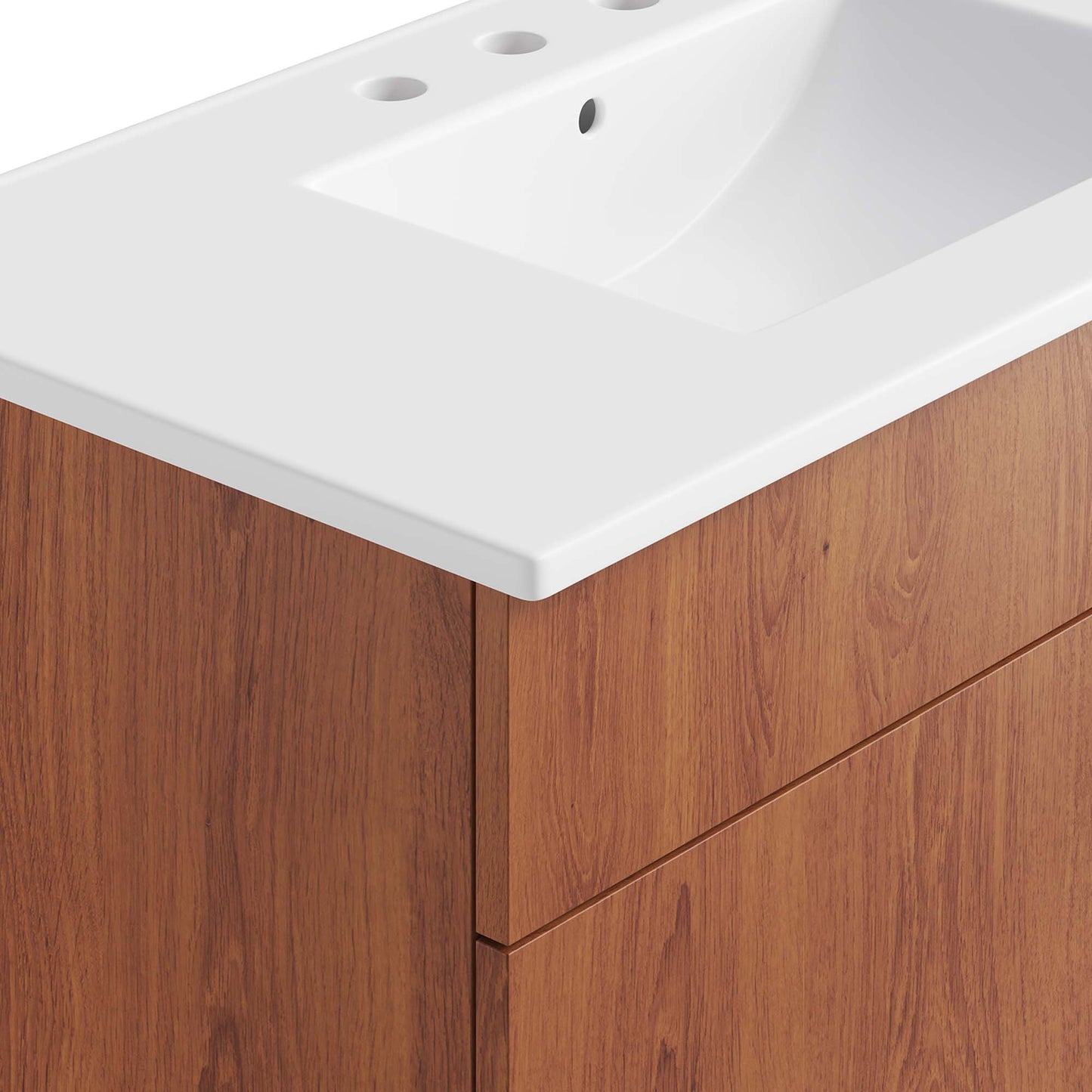 Summit 36" Bathroom Vanity in White Walnut