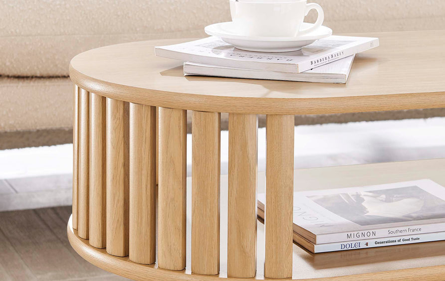 Hollis Wood Coffee Table in Oak