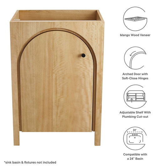 Appia 24" Bathroom Vanity Cabinet (Sink Basin Not Included) by Furniture For America
