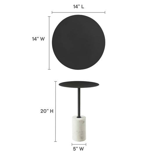 Lyric Round Side Table by Furniture For America