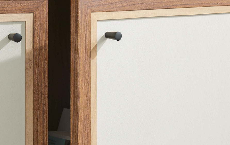 Sorrel 4-Shelf Wood Grain Bookcase in Walnut