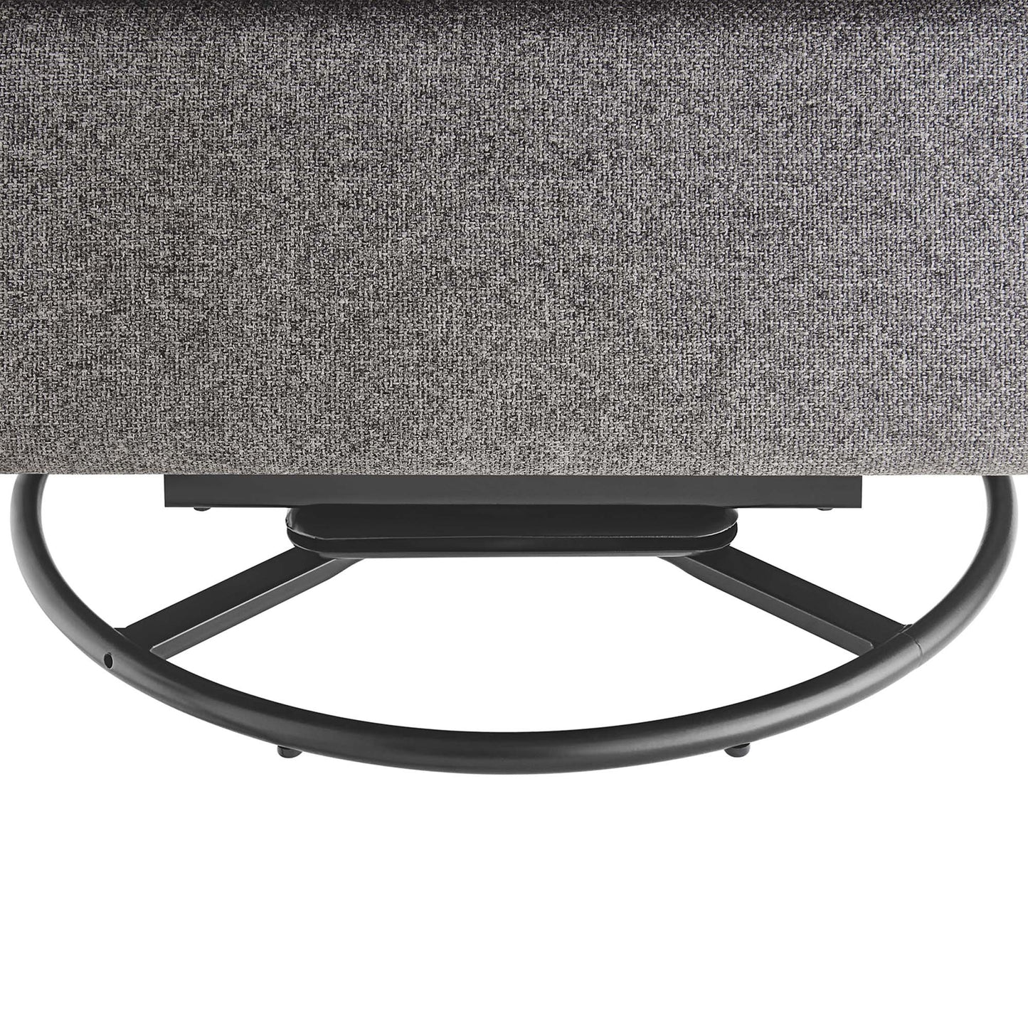 Greta Upholstered Fabric Lounge Chair in Light Gray