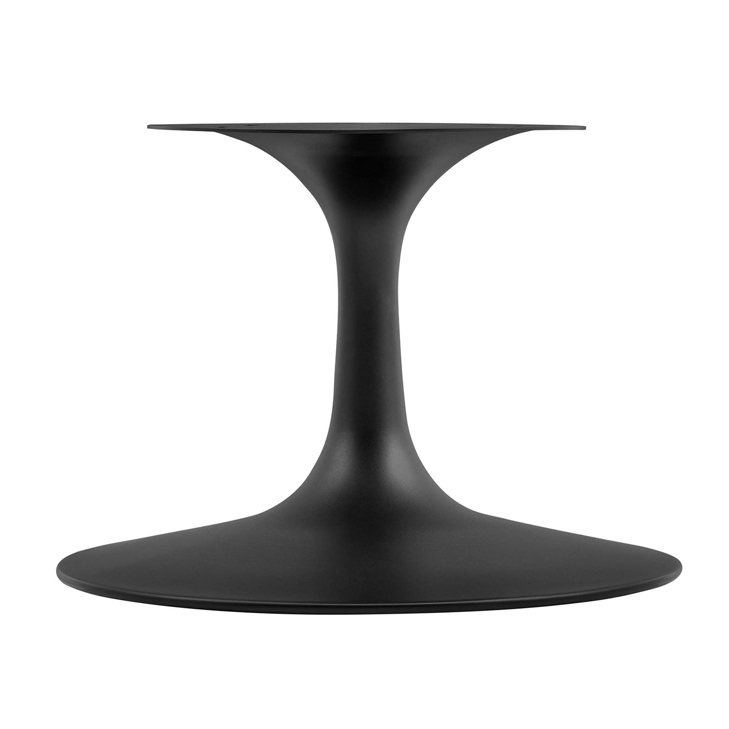 Lumen 36" Round Faux Travertine Coffee Table in Black Travertine