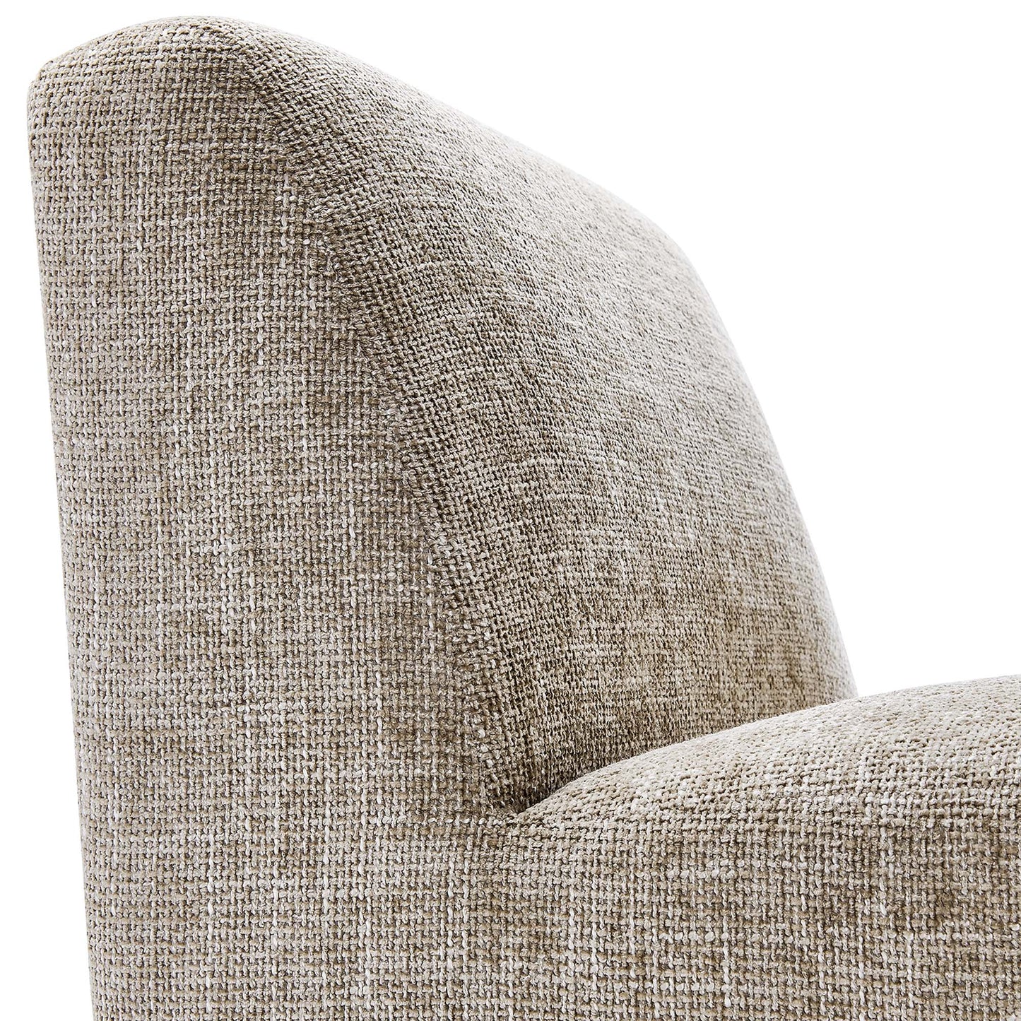Cosette Chenille Upholstered Accent Chair in Khaki