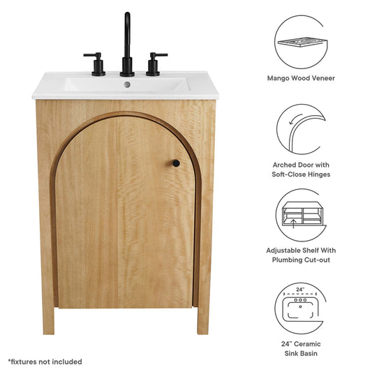 Appia 24" Bathroom Vanity by Furniture For America