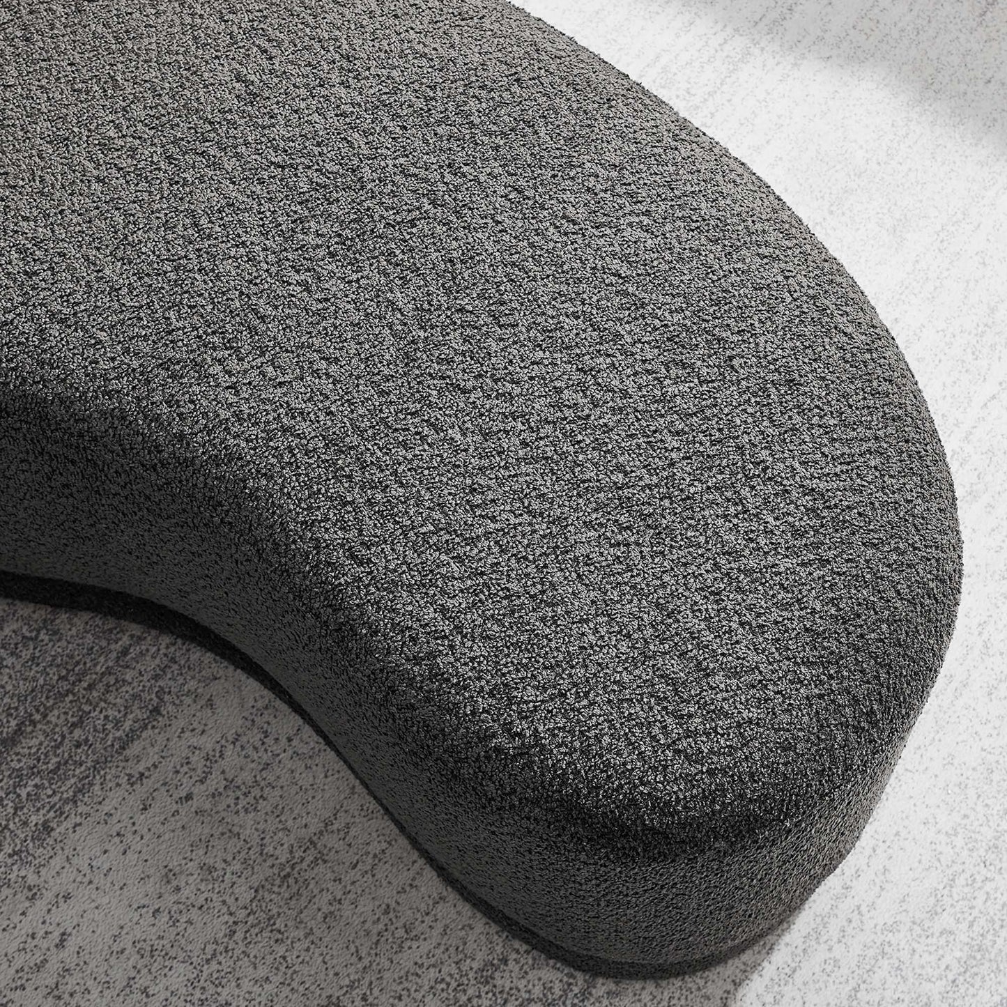 Alesund 48" Upholstered Ottoman Bench in Cast Slate