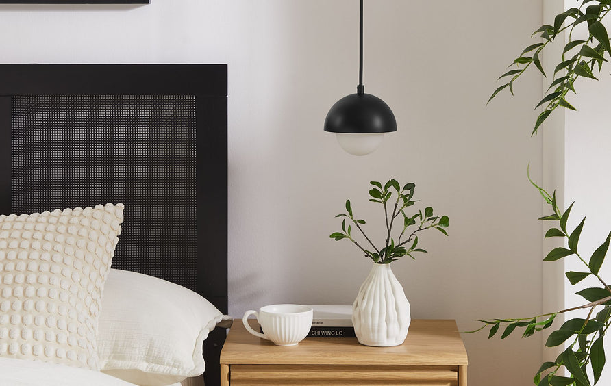 Arlo Globe Pendant Light in Black