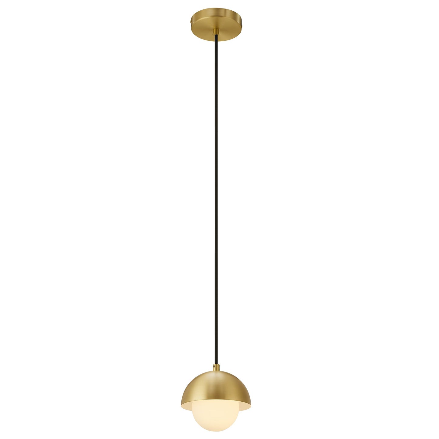 Arlo Globe Pendant Light in Brass