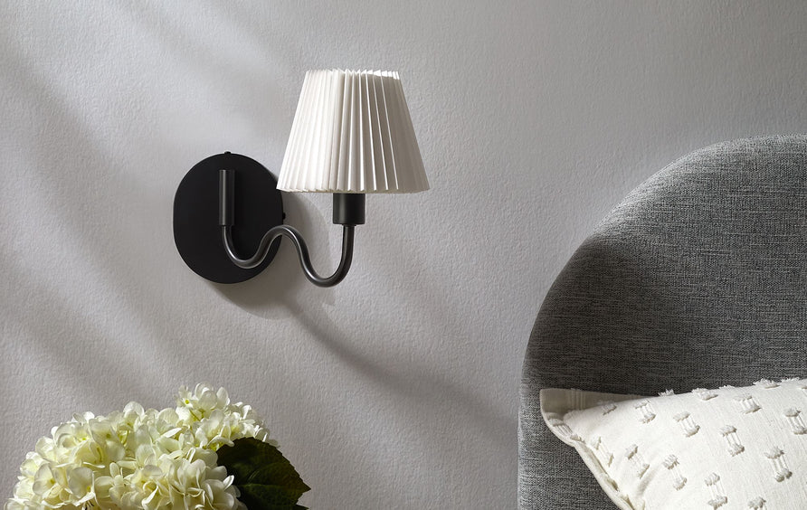 Orchard Squiggle Arm Wall Sconce in Black