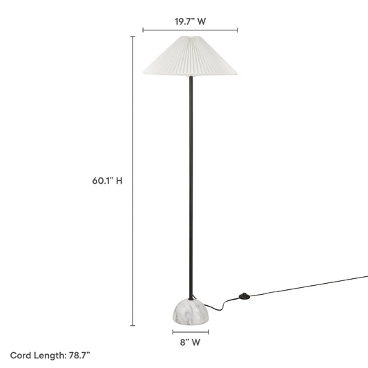 Illusion Marble Dome Floor Lamp by Furniture for America