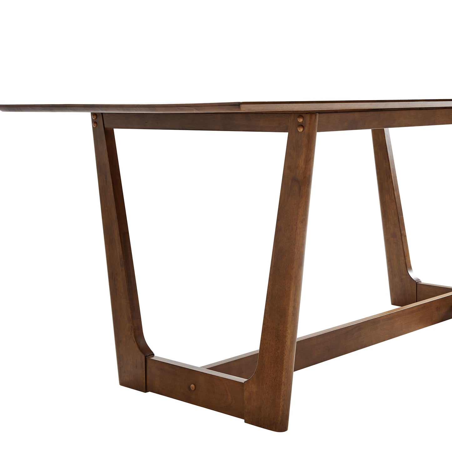 Marble 71" Rectangle Wood Dining Table in Walnut