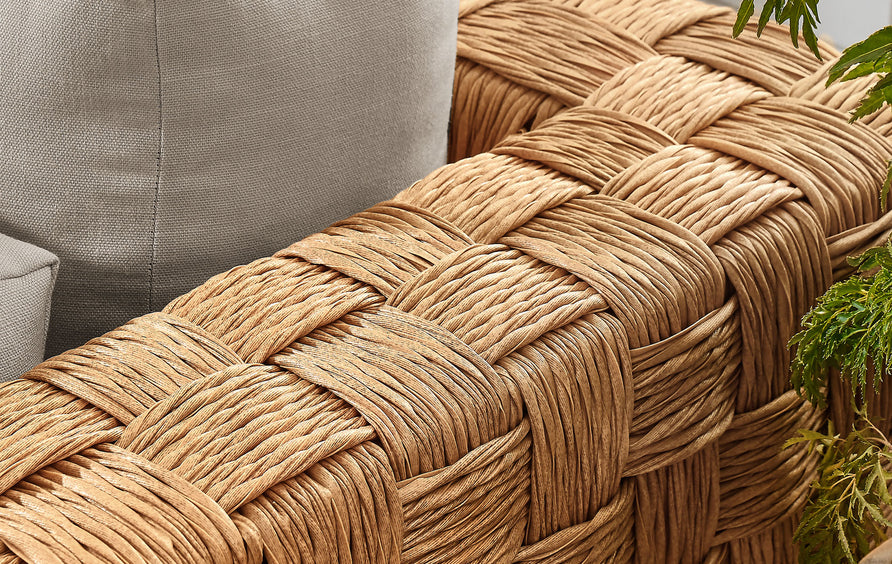 Terra Outdoor Patio Wicker Outdoor Patio Rattan Armchair in Natural Light Gray