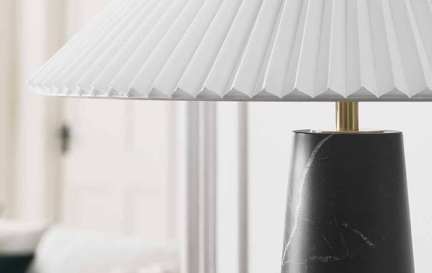 Riaza Marble Table Lamp in Black